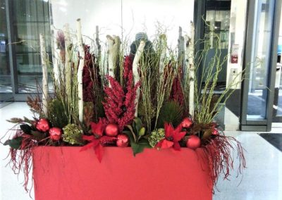 Christmas decor for the corporate office